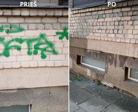 Spec. valymas: grafičių, fasado, sniego ir kt. / Profesionalus paviršių valymas. / Darbų pavyzdys ID 3591129