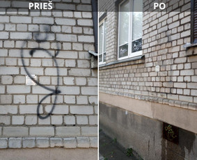 Spec. valymas: grafičių, fasado, sniego ir kt. / Profesionalus paviršių valymas. / Darbų pavyzdys ID 3591135