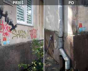 Spec. valymas: grafičių, fasado, sniego ir kt. / Profesionalus paviršių valymas. / Darbų pavyzdys ID 3591141