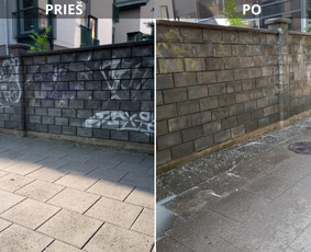 Spec. valymas: grafičių, fasado, sniego ir kt. / Profesionalus paviršių valymas. / Darbų pavyzdys ID 3591199