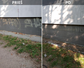 Spec. valymas: grafičių, fasado, sniego ir kt. / Profesionalus paviršių valymas. / Darbų pavyzdys ID 3591203