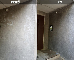 Spec. valymas: grafičių, fasado, sniego ir kt. / Profesionalus paviršių valymas. / Darbų pavyzdys ID 3591287