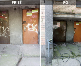Spec. valymas: grafičių, fasado, sniego ir kt. / Profesionalus paviršių valymas. / Darbų pavyzdys ID 3591305