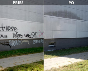 Plovimas auk&scaron;tu slėgiu - Spec. valymas: grafičių, fasado, sniego ir kt. - 4