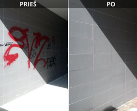 Spec. valymas: grafičių, fasado, sniego ir kt. / Profesionalus paviršių valymas. / Darbų pavyzdys ID 3591509