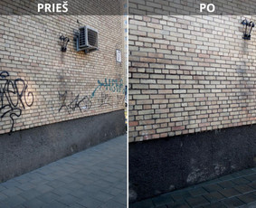 Spec. valymas: grafičių, fasado, sniego ir kt. / Profesionalus paviršių valymas. / Darbų pavyzdys ID 3591533