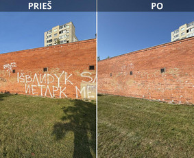 Spec. valymas: grafičių, fasado, sniego ir kt. / Profesionalus paviršių valymas. / Darbų pavyzdys ID 3591555