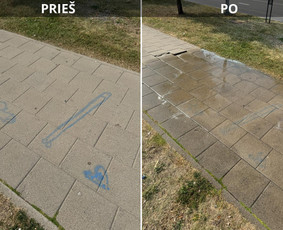 Spec. valymas: grafičių, fasado, sniego ir kt. / Profesionalus paviršių valymas. / Darbų pavyzdys ID 3591561