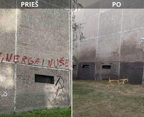 Spec. valymas: grafičių, fasado, sniego ir kt. / Profesionalus paviršių valymas. / Darbų pavyzdys ID 3591585