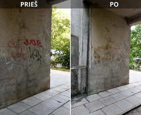 Spec. valymas: grafičių, fasado, sniego ir kt. / Profesionalus paviršių valymas. / Darbų pavyzdys ID 3591587