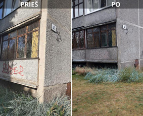 Spec. valymas: grafičių, fasado, sniego ir kt. / Profesionalus paviršių valymas. / Darbų pavyzdys ID 3591603