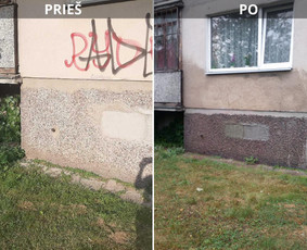 Spec. valymas: grafičių, fasado, sniego ir kt. / Profesionalus paviršių valymas. / Darbų pavyzdys ID 3591607
