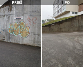 Spec. valymas: grafičių, fasado, sniego ir kt. / Profesionalus paviršių valymas. / Darbų pavyzdys ID 3591633