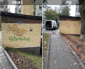 Spec. valymas: grafičių, fasado, sniego ir kt. / Profesionalus paviršių valymas. / Darbų pavyzdys ID 3591657