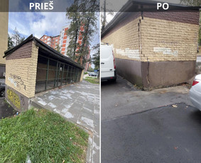 Spec. valymas: grafičių, fasado, sniego ir kt. / Profesionalus paviršių valymas. / Darbų pavyzdys ID 3591661