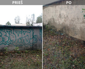Spec. valymas: grafičių, fasado, sniego ir kt. / Profesionalus paviršių valymas. / Darbų pavyzdys ID 3591719