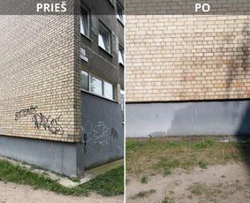 Spec. valymas: grafičių, fasado, sniego ir kt. / Profesionalus paviršių valymas. / Darbų pavyzdys ID 3591731