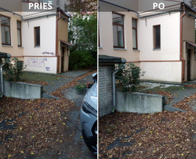 Spec. valymas: grafičių, fasado, sniego ir kt. / Profesionalus paviršių valymas. / Darbų pavyzdys ID 3591741
