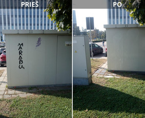 Plovimas auk&scaron;tu slėgiu - Spec. valymas: grafičių, fasado, sniego ir kt. - 1