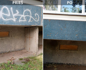 Spec. valymas: grafičių, fasado, sniego ir kt. / Profesionalus paviršių valymas. / Darbų pavyzdys ID 3591781
