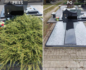 Paminklų, antkapių montavimas - Paminklai, kapų tvarkymas, kiti akmens gaminiai - 2