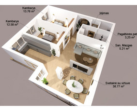 Interjero dizainerė, techniniai brėžiniai, vizualizacijos / Curonian Estate / Darbų pavyzdys ID 3594585