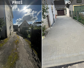 Trinkelių klojimas, polių gręžimas, tvorų montavimas / MB Workflex / Darbų pavyzdys ID 3594639