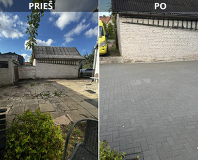 Trinkelių klojimas, polių gręžimas, tvorų montavimas / MB Workflex / Darbų pavyzdys ID 3594647