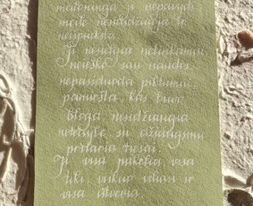 Kaligrafijos paslaugos Jums / KURIU RAŠTU / Darbų pavyzdys ID 3595703