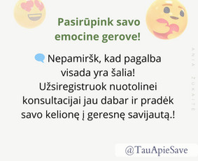 Psichologinės konsultacijos / Ania Žukaitė / Darbų pavyzdys ID 3598067