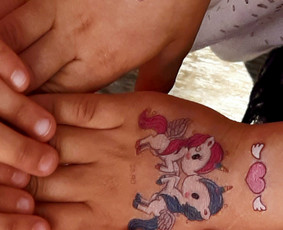 Laikinos tatuiruotės vaikams - Kalėdų Senelis ir Nykštukė - 1