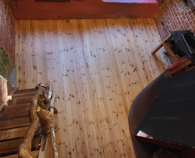 Šlifavimas ir lakavimas medinių grindų, bei parketo. / Šlifavimas  grindų, parketo. / Darbų pavyzdys ID 3601555