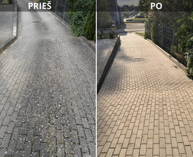 Fasadų, trinkelių, stogų, terasų plovimas ir impregnavimas - Trinkelių valymas - 4 Trinkelių valymas - Fasadų, trinkelių, stogų, terasų plovimas ir impregnavimas - 4