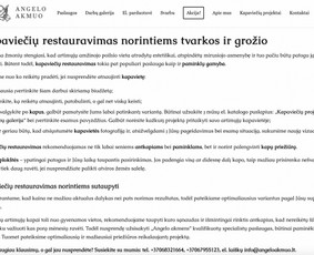 Tekstų ir turinio kūrimas (lt/en) / Simona Trijonytė / Darbų pavyzdys ID 3606983