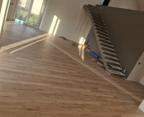 Išlyginamasis sluoksnis - vinilas - laminatas - parketlentės - Laminato klojimas - 3 Laminato klojimas - Išlyginamasis sluoksnis - vinilas - laminatas - parketlentės - 3
