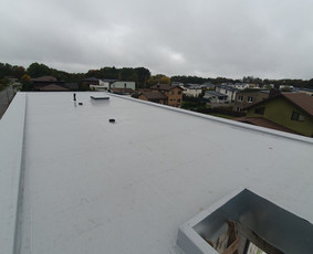 Plokščių Stogų Dengimas Pvc, Epdm ir bitumine Danga / Tvirti stogai / Darbų pavyzdys ID 3607857