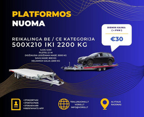 Platformos,traliuku ir priekabu nuoma Alytus ! / Platformu, traliuku ir priekabu nuoma / Darbų pavyzdys ID 3608949