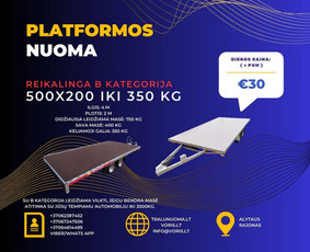 Platformos,traliuku ir priekabu nuoma Alytus ! / Platformu, traliuku ir priekabu nuoma / Darbų pavyzdys ID 3608965