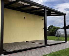 Terasos stiklinimas - aliuminio stumdomos sistemos, stoginės / UAB "Ekoska" / Darbų pavyzdys ID 3609585