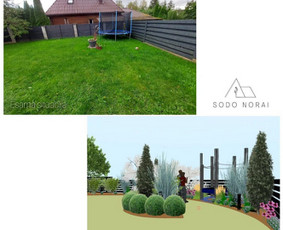 Apželdinimo projektai, augalų planai- privačiam sklypui / SODO NORAI / Darbų pavyzdys ID 3613407
