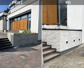 Fasado apdaila ir Šiltinimas, terasų,stoginių montavimas / Statybos darbai / Darbų pavyzdys ID 3614947