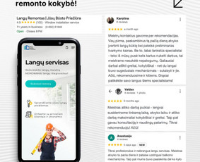 Langai, durys: gamyba, montavimas - Langu remontas - Reguliavimas - Tarpinių keitimas - 2