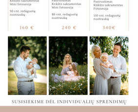 Fotografijos paslaugos / Aistė Špokė - šeimos fotografė / Darbų pavyzdys ID 3617107