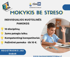 Matematikos korepetitoriai nuotoliu, gyvai Vilniuje ir Kaune - Mokymai, kursai, kalbos - 1 Mokymai, kursai, kalbos - Matematikos korepetitoriai nuotoliu, gyvai Vilniuje ir Kaune - 1