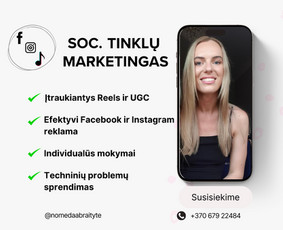Meta Reklama (fb,ig), Socialinių tinklų administravimas - Reklamos paslaugos - 1 Reklamos paslaugos - Meta Reklama (fb,ig), Socialinių tinklų administravimas - 1