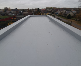 Plokščių Stogų Dengimas Pvc, Epdm ir bitumine Danga / Tvirti stogai / Darbų pavyzdys ID 3622079