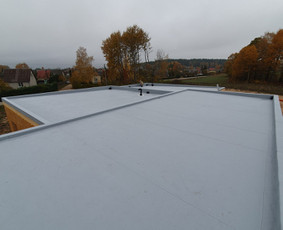 Plokščių Stogų Dengimas Pvc, Epdm ir bitumine Danga / Tvirti stogai / Darbų pavyzdys ID 3622083