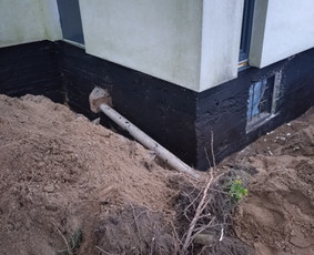Pamatų šiltinimas drenažas hidroizoliacija ir kasimo darbai / Pamatai / Darbų pavyzdys ID 3624005