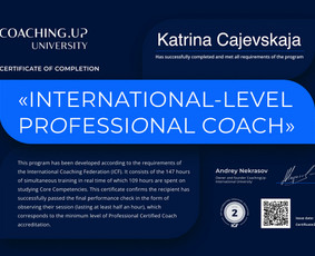 Mokymai, kursai, kalbos - Asmeninis ir profesinis koučingas online lt/en/ru kalbomis - 2