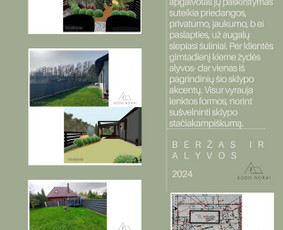 Apželdinimo projektai, augalų planai- privačiam sklypui / SODO NORAI / Darbų pavyzdys ID 3627873